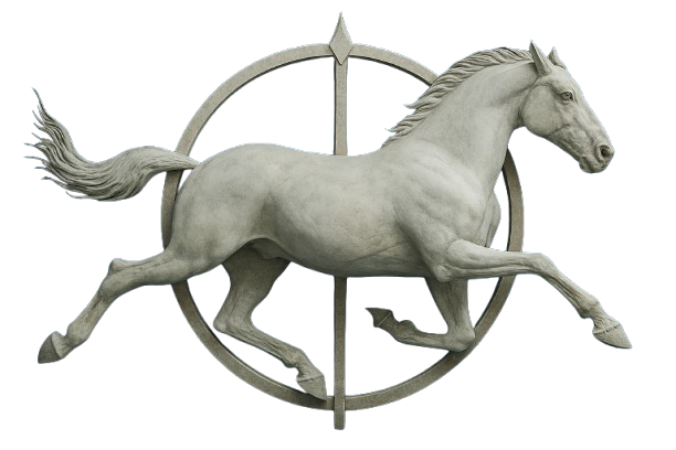 Bluegrass Auction horse logo